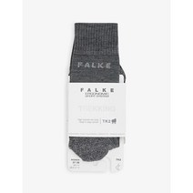 FALKE ERGONOMIC SPORT SYSTEM TK2 logo embroidered stretch woven socks ASPHALT MEL EUR 35 36 팔케 에고노믹
