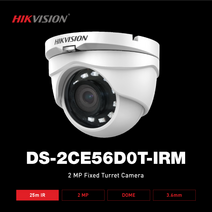 하이크비전C HIKVISION DS-2CE56D0T-IRM 200만 3.6MM TVI 적돔