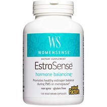 womensense 자연적 요인에 의한 에스트로겐 오후 또는 폐경기 동안 에스트로겐 및 호르몬 균형을 지원하는 천연 보충제 비건 비 GMO 120 캡슐 60 인분, 120개1팩, 1개, 120정