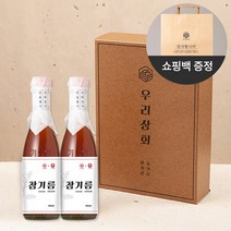 [부스터랩 X 우리농산] 우리상회 참기름 감사 선물세트(참기름300ml x 2병), 단품