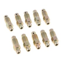 브레이크 튜닝 자동차 10 x M8 X 1.25mm 오토바이 자동차 브레이크 블 리더 니플 캘리퍼 나사, 한개옵션0