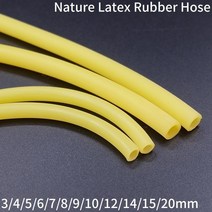 호스 135m 자연 라텍스 고무 3 4 5 6 7 9 10 12 14 17 20mm 샷, 5m, id3mm x od5mm