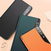 수나르 갤럭시A30 A30s A305 A307 클리어뷰 가죽 스탠딩 플립 커버 핸드폰 케이스, 선택완료, 갤럭시A30s(A307)/spc081 레드