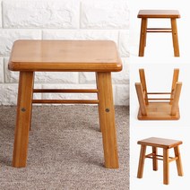 보조 의자 우드 원목 스툴 받침대 발판 나무 지지대 선반 화분 진열대 시트 미니 테이블
