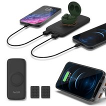 15W 고속무선충전 보조배터리 10000mAh QWP1500, 블랙