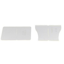 GHSHOP 2 개/대/세트 아크릴 카드 가방 스텐실 가죽 패턴 템플릿 도구, 10 × 7cm, 설명