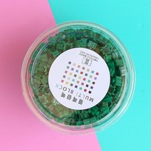 8mm 디폼 톡톡 멀티 블럭 대용량세트 도안 130여종, 8mm 리필 500개(트리그린)