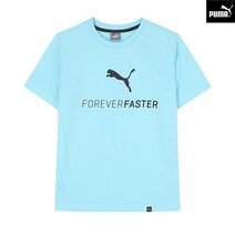 푸마 아동 성인 전연령 하이브리드 반팔 티셔츠 블루