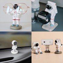 우주비행사 인테리어 거치대 5종 스마트폰 차량용 안경 워치 핸드폰 패드 아이, 단품, 아스트로후크스토리지3개세트(디자인당1개씩)