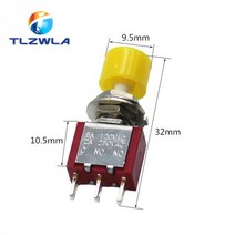 1Pcs 3Pin C-NO-NC 6mm 미니 순간 자동 리턴 푸시 버튼 스위치 ON-(ON) 2A 250VAC/5A 120VAC 토글, 05 파란