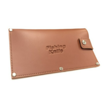 FishingKinife 인조 가죽 중식도용 칼집, 밤색, 2개