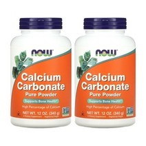 나우푸드 탄산 칼슘 340g 2통 Calcium Carbonate CaCO3 아라고나이트 calcite
