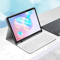 갤럭시탭 S펜 수납 북커버 다이어리형 블루투스키보드케이스, 갤럭시탭S6 10.5, 백라이트 키보드케이스, 검정
