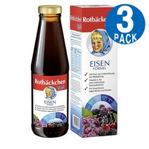 Rotbackchen Vital Eisen 독일 로트벡쉔 바이탈 아이젠 올인원 마시는 액상 철분제 450mL 3병