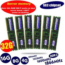 8GB DDR3 1333MHz 1600Mhz 1866Mhz 1333 1600 1866 REG ECC 서버 메모리 RAM 16gb 32gb x58 x79 2011 4GB, 07 4GB 1866Mhz x1pcs