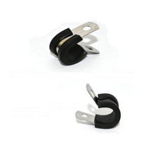 다목적 스테인리스 고무 라바 p형 d형 클립 호스 파이프 케이블 고정 기스 방지 새들 섀들 클램프 80mm