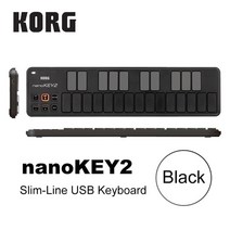 비트메이커 런치 노베이션 패드 korg nanokey2 nanopad2 nanokontrol2 슬림 라인 usb midi 16 트리퍼 (usb 케이블 포함) nanokey, nanoKEY2-블랙