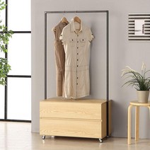 내츄럴 800 2단 이동식 수납형행거 _ 239599ea