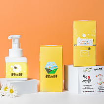 [꿀맛나는하루] 돌 잔치 결혼식 개업식 교회 퇴사 어린이집 유치원 핸드워시 답례품, 핸드워시 선물세트 (+투명배려봉투 증정), 1개
