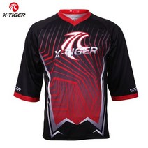 XTiger Pro 다운힐 저지 퀵 드라이 모토 크로스 MTB 자전거 사이클링 DH 셔츠 여름 가을 산악