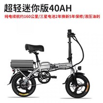 전기 자전거 전동 킥보드 배달 운동 패달 겸용 초경량 미니 리튬 배터리 분리형 접이식, 40ah 유압 브레이크