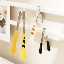 [ 젊은이마켓 ] 귀여운 냥발 디저트집게 주방집게 빵집게 3size, 03)캐치캣 주방집게(대), (옐로우)