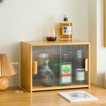 감성 술장식장 미니찬장 그릇장식장 나무장 커피장 그릇장 식탁위수납장 차, 웜우드45cm