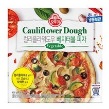키워도 혼밥 야식 간식 간편 술안주 오뚜기 베지터블 컬리플라워도우 피자 405g 405g, 1세트
