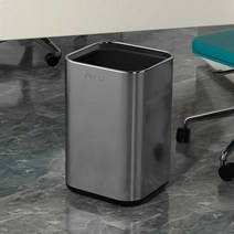러브트리스 스테인레스 휴지통, 15L 사각 블랙, 15L 사각 블랙, 1개