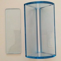 비누커터기 컷터기 비누 몰드 재료 천연비누 1 pcs 사용하기 쉬운 아크릴 beveler 대패 수제 양초 가장자리 트리머 긴 9 cm 도구 키트., 푸른