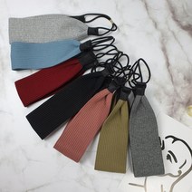 골지 고무줄 끈 니트 면 골지 헤어밴드 편안한 머리띠