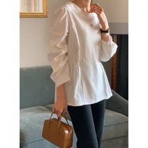 엘빈 허리 밴드 블라우스 GOA1330 빅사이즈 여성 여자