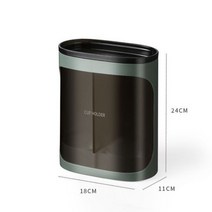 벽 마운트 일회용 종이 컵 디스펜서 당겨 유형 플라스틱 홀더 안티 먼지 스토 랙 사무실 텀블러 주방, Green-B