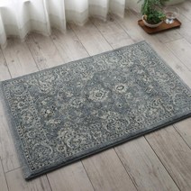 일본배송 사양 사양 페르시아식 현관 매트 노블 스타일 Ⅱ 67x120라이트 블루 벨기에산:홈&키친
