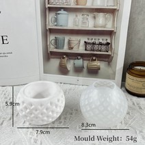 DIY 향기로운 양초 컵 석고 실리콘 금형 몽골 모델링 항아리 보석 상자 수지, [07] B-Diamond