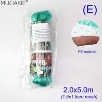 농장 메쉬 원예 울타리 그물 MUCIAKIE 정원 녹색 나일론 격자 10x10cm 지원 등반 콩 식물 성장 두꺼운 라인, PE 2x5m