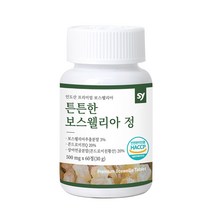 튼튼한 보스웰리아정 인도산 프리미엄 보스웰리아 보수엘리아 보스엘리아 보스월리아 분말가루 복합물 관절 무릎건강 추천, 튼튼한 보스웰리아정 500mg 60정