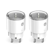 헤이홈 IoT 스마트 플러그 Mini 원격제어 AI 음성인식 대기전력 차단 콘센트, 2개