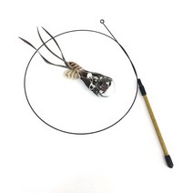 고양이 혼자 장난감 인터랙티브 고양이 장난감 재미있는 시뮬레이션 깃털 새 벨 스틱 놀기 티저 지팡이 용, 07 handheld-B