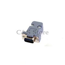 5Set RS232 직렬 포트 커넥터 DB9 암 소켓 플러그 커넥터 9 핀 구리 RS232 COM 어댑터 (플라스틱 케이스 포, 01 DB9 Male with case