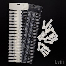 분리형 컬러 차트판 36p 네추럴 클리어 네일 아트 칼라 차트, 분리형 컬러 차트판 / 네추럴(불투명)