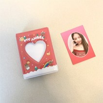 인생네컷앨범 초음파앨범 성장앨범 본식사진 웨딩포토북 귀여운 러브 하트 할로우 인스탁스 앨범 카와이 토끼 미니 사진 3 인치 Kpop 카드 바인더 이름 포토 홀더 40 포켓, [07] 06-Red Dog