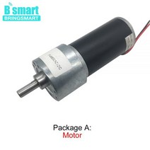 Bringmart DC 기어 모터 12 볼트 감속기 엔진 고속 토크 가역 24V 감소 기어드 JGB37-3157, 12v 1270rpm, package R