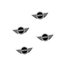 BMW 미니 쿠퍼 3 5 도어 클럽맨 컨버터블 그릴 벳지 자동차 엠블럼 외제차 마크 4pc 스피커 오디오 배지 스티커 decal for bmw mini cooper f 15