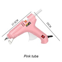 무선글루건 핫멜트 7mm 11mm 스틱 60w 미니 전기 난방 가정용 핫 홈 diy 도구 공예 수리 도구, 엘 핑크 60w, 유럽 ​​연합
