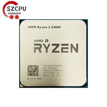 AMD Ryzen 3 2200G R3 3.5 GHz 리퍼 제품 게이밍 Zen 0.014 쿼드 코어 스레드 CPU 프로세서 YD2200C5M4MFB 소켓 AM4