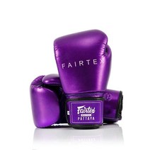 Fairtex 메탈릭 복싱 글러브 (퍼플 메탈릭 355ml(12온스), Red Metallic