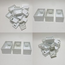 PVC 1개용 노출 콘센트 박스, 54×75×120(mm)