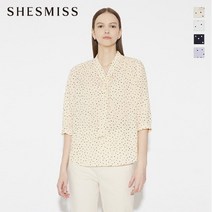 SHESMISS_02 [쉬즈미스] 도트 타이 블라우스_SWWBLM21050
