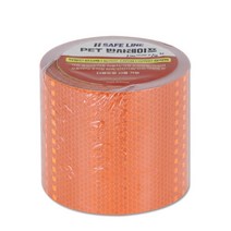 PET 반사테이프 반사 스티커 100mm X 10M 1개입, 주황
